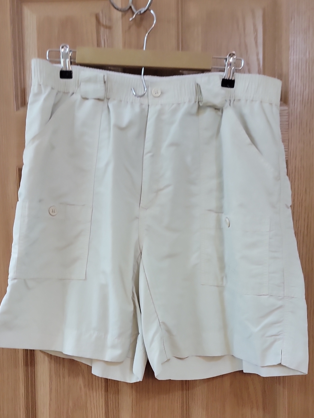 Men's Aftco Shorts in Light Beige